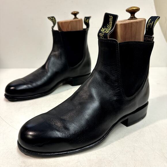 NEW HEELS R. M. Williams Craftsman Chelsea Boot Black UK 7 G / US 8 Wide (E) main image 11
